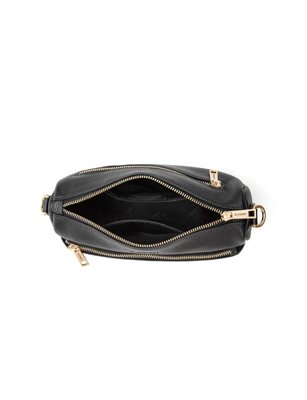 CARRIE LEATHER XBODY BAG- E1-0860-BLK