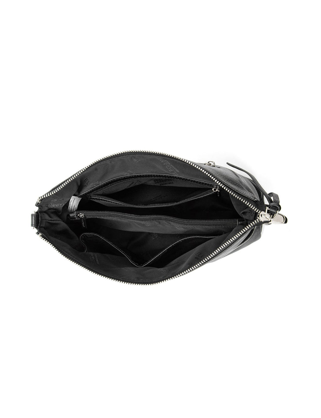 ALANNA LEATHER HOBO BAG- E1-0862-BLK