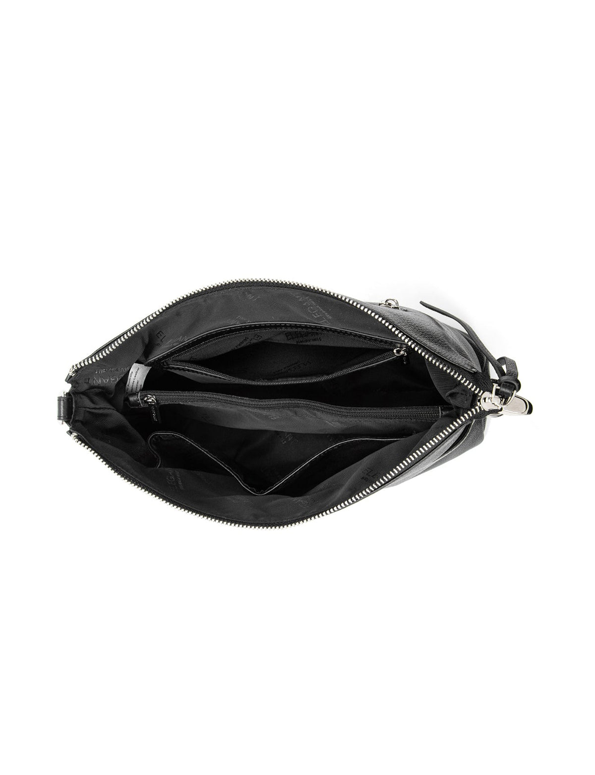 ALANNA LEATHER HOBO BAG- E1-0862-BLK