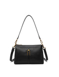 JENNIFER LEATHER BAG - BLACK
