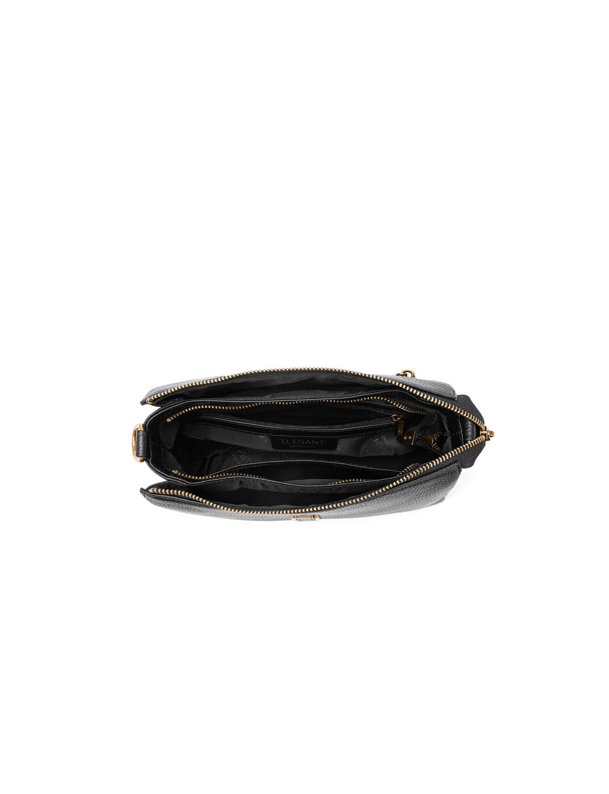 JENNIFER LEATHER BAG - BLACK