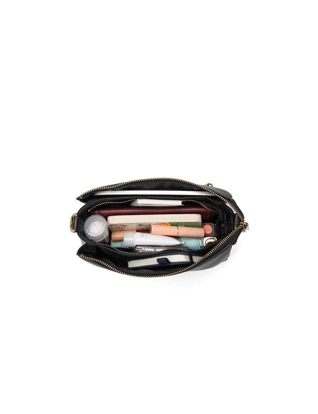 JENNIFER LEATHER BAG - BLACK