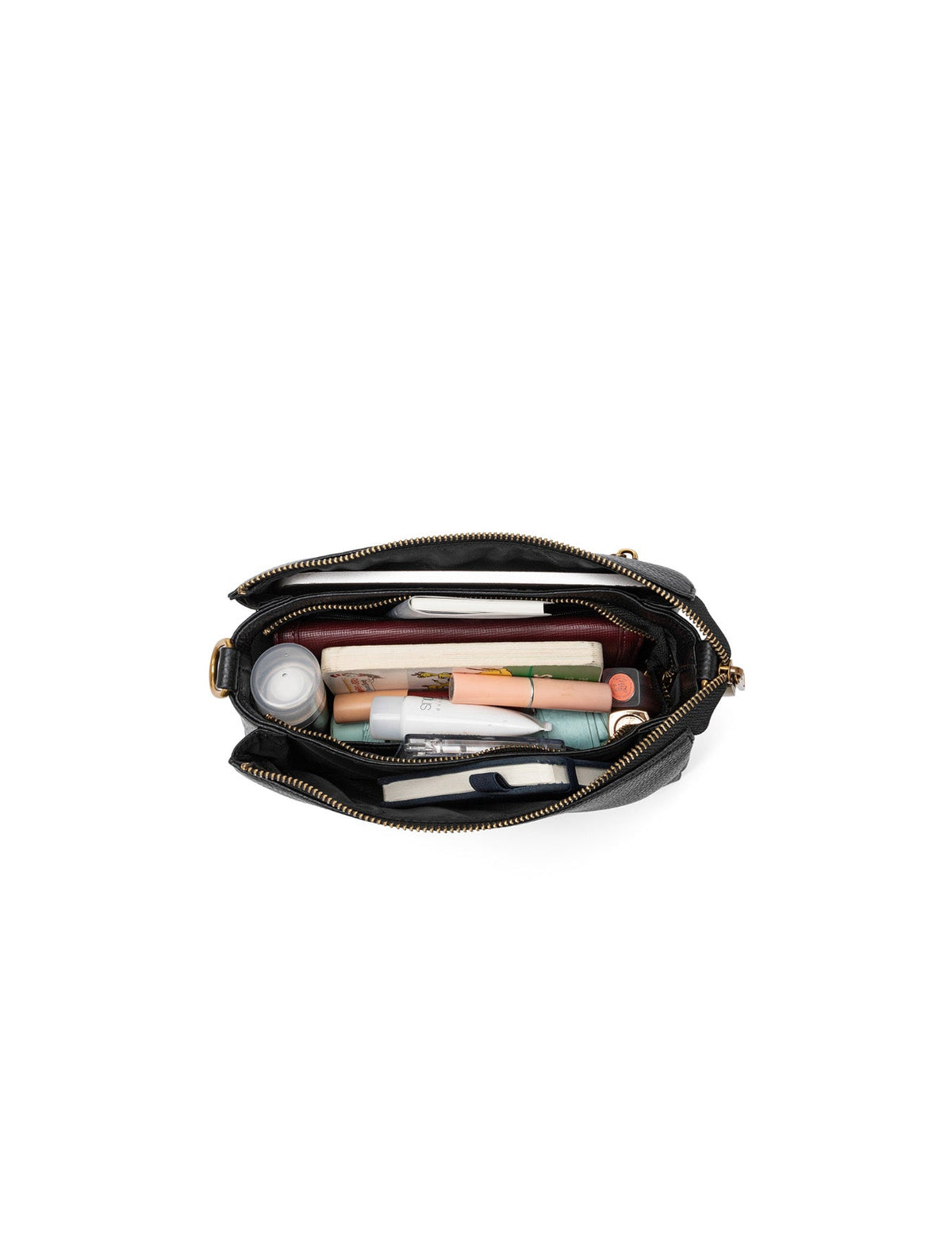 JENNIFER LEATHER BAG - BLACK