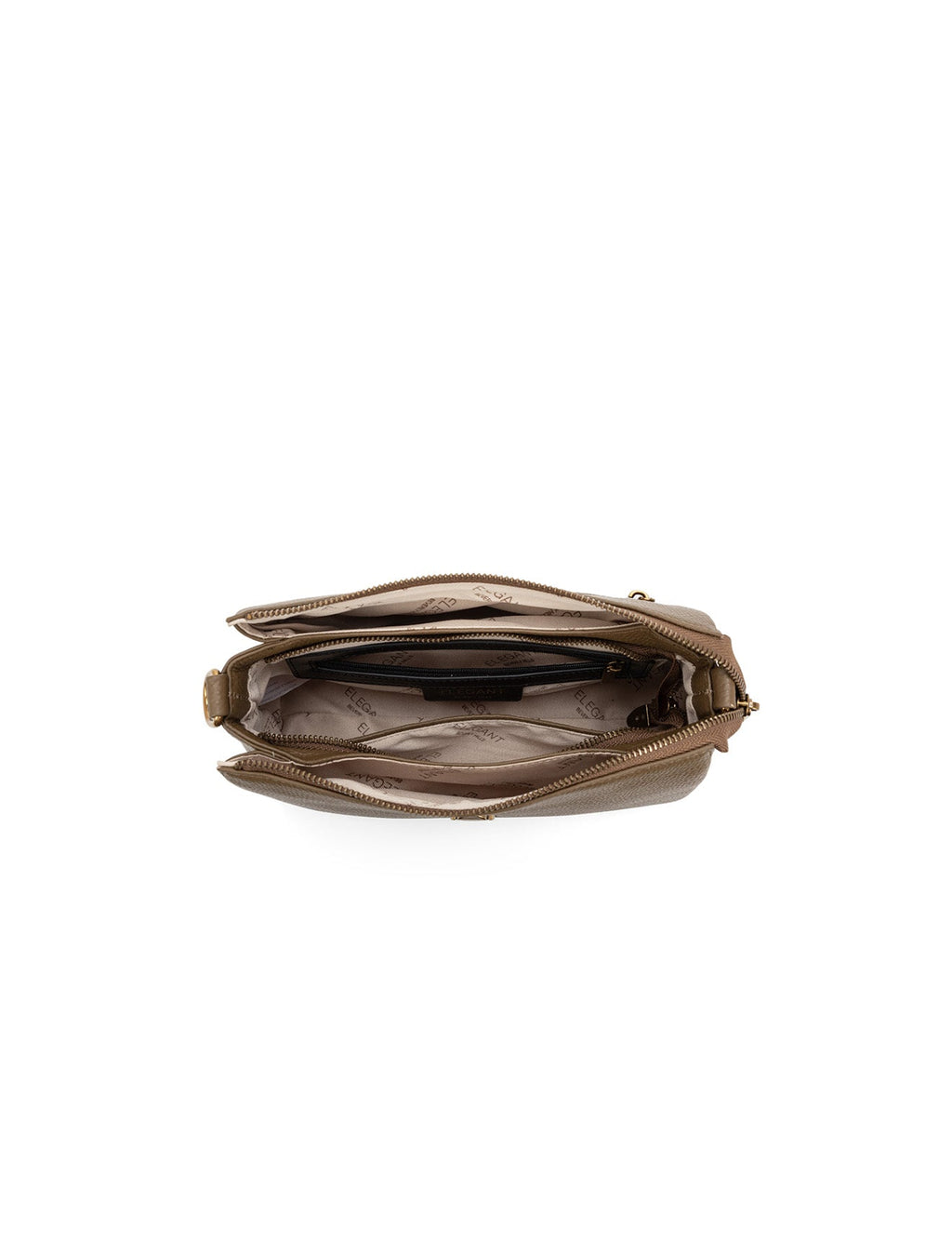 JENNIFER LEATHER BAG - KHAKI