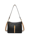 LAUREN BAG - BLACK W/ CAMEL