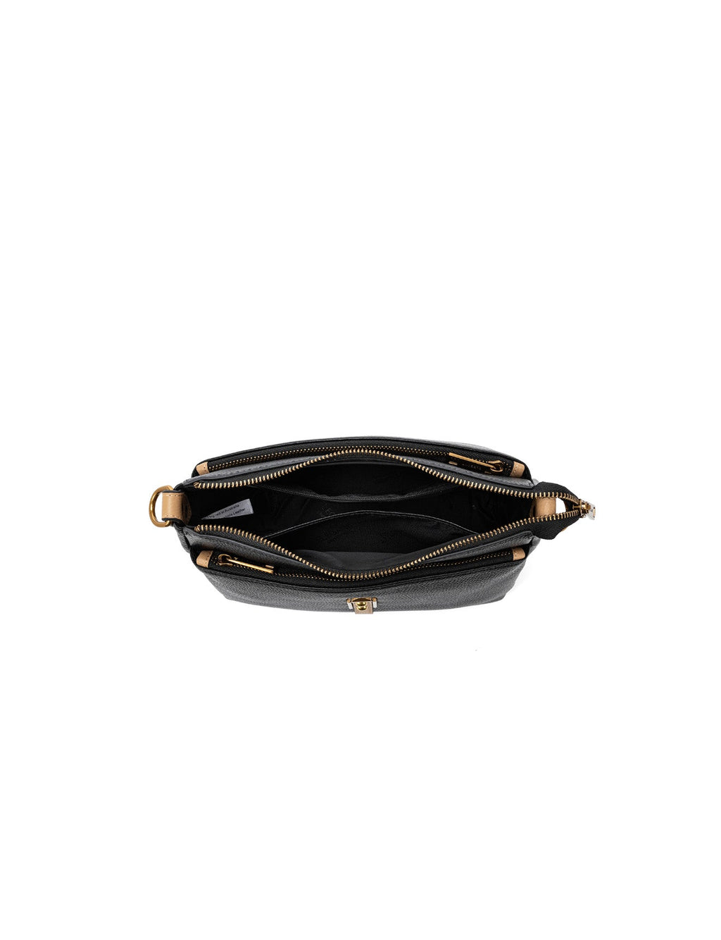 LAUREN BAG - BLACK W/ CAMEL