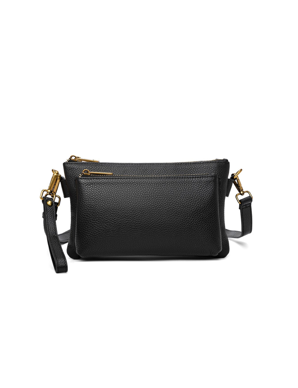ABIGAIL SATCHEL CLUTCH - BLACK