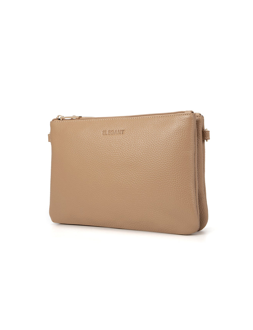 HOPE MULTI COMPARTMENT LEATHER XBODY BAG- E1-1010-CAM- NEW IN