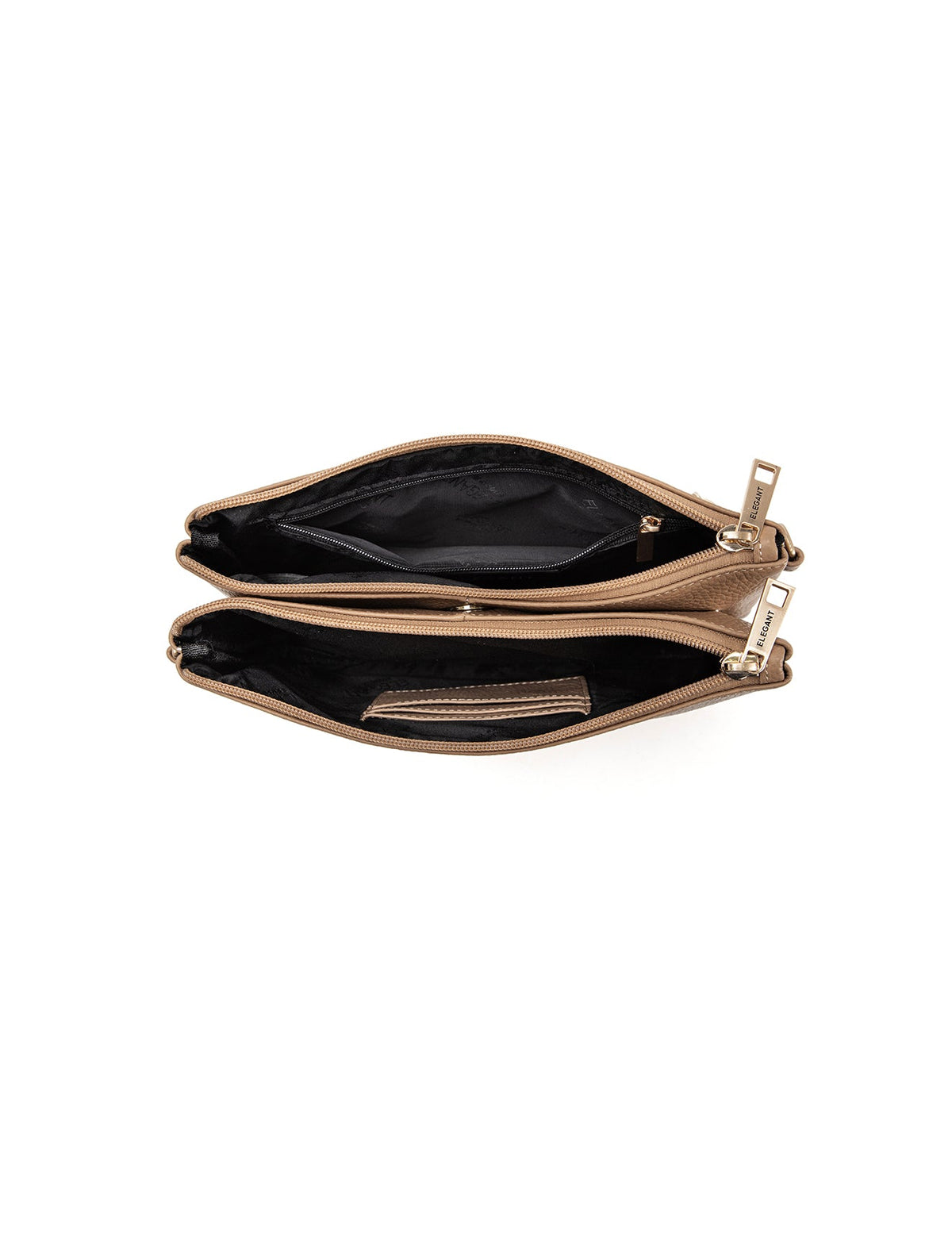 HOPE MULTI COMPARTMENT LEATHER XBODY BAG- E1-1010-CAM- NEW IN
