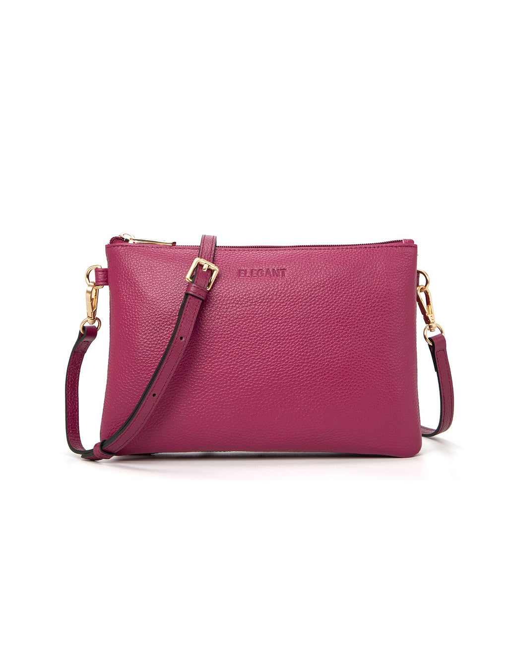 HOPE MULTI COMPARTMENT LEATHER XBODY BAG- E1-1010-RAS- NEW IN