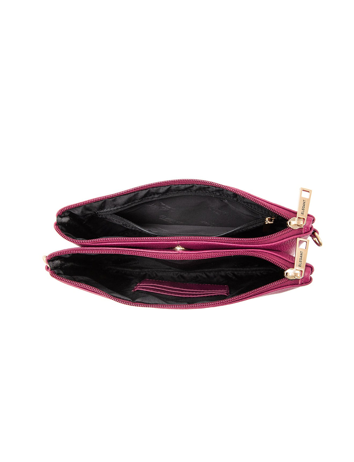 HOPE MULTI COMPARTMENT LEATHER XBODY BAG- E1-1010-RAS- NEW IN