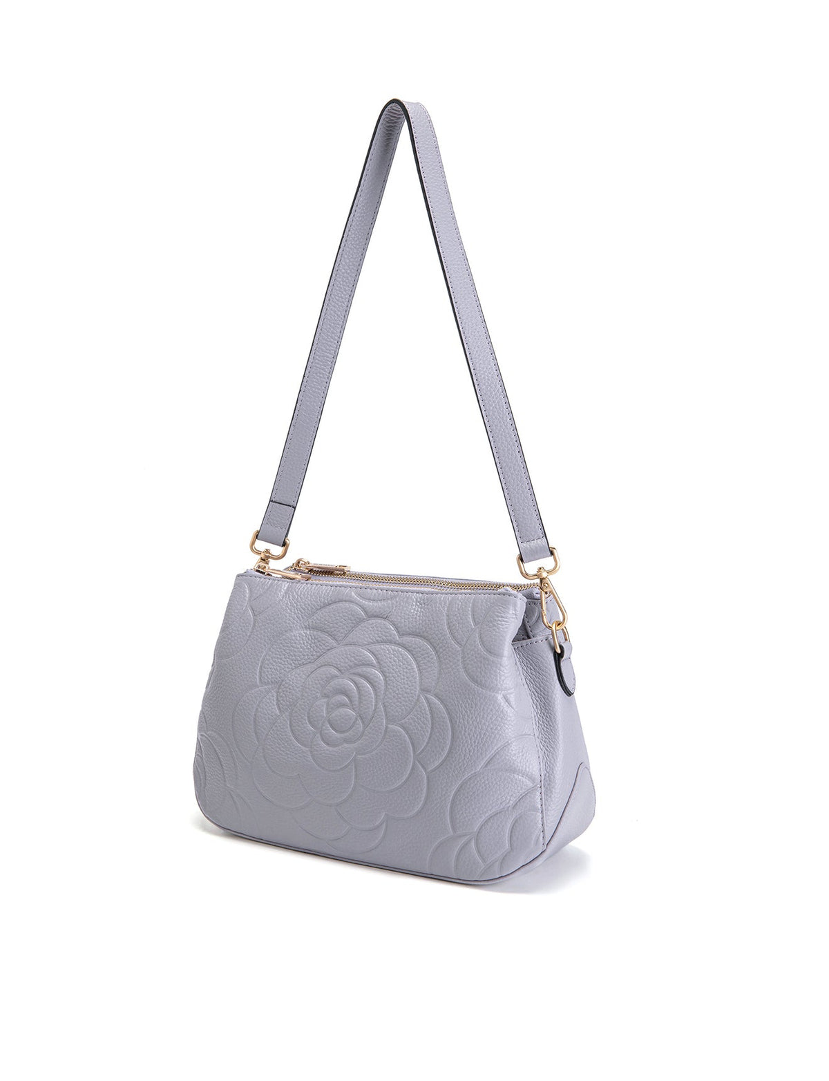 ROSIE 3 COMPARTMENT LEATHER XBODY BAG- E1-8285A-CORNFLOWER-SALE