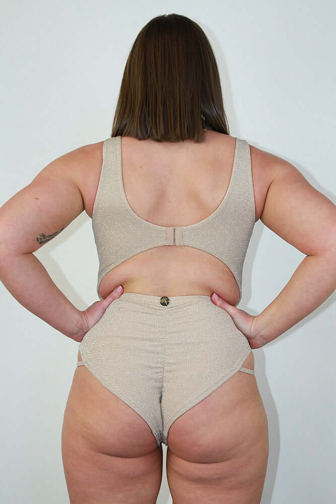 Glitteratti Knot Bodysuit Ivory