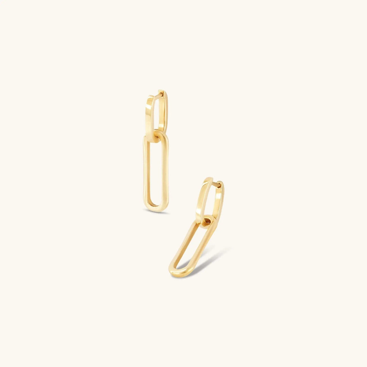 Paperclip Earrings | 9ct Solid Gold