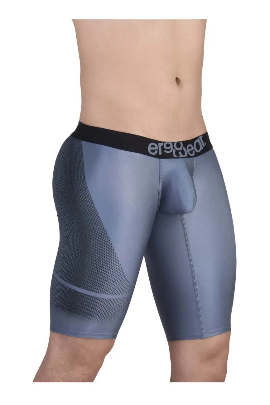ErgoWear メンズ アクティブ＆スイムウェア EW1609 MAX SE アスレチックショーツ グレー-ブラック