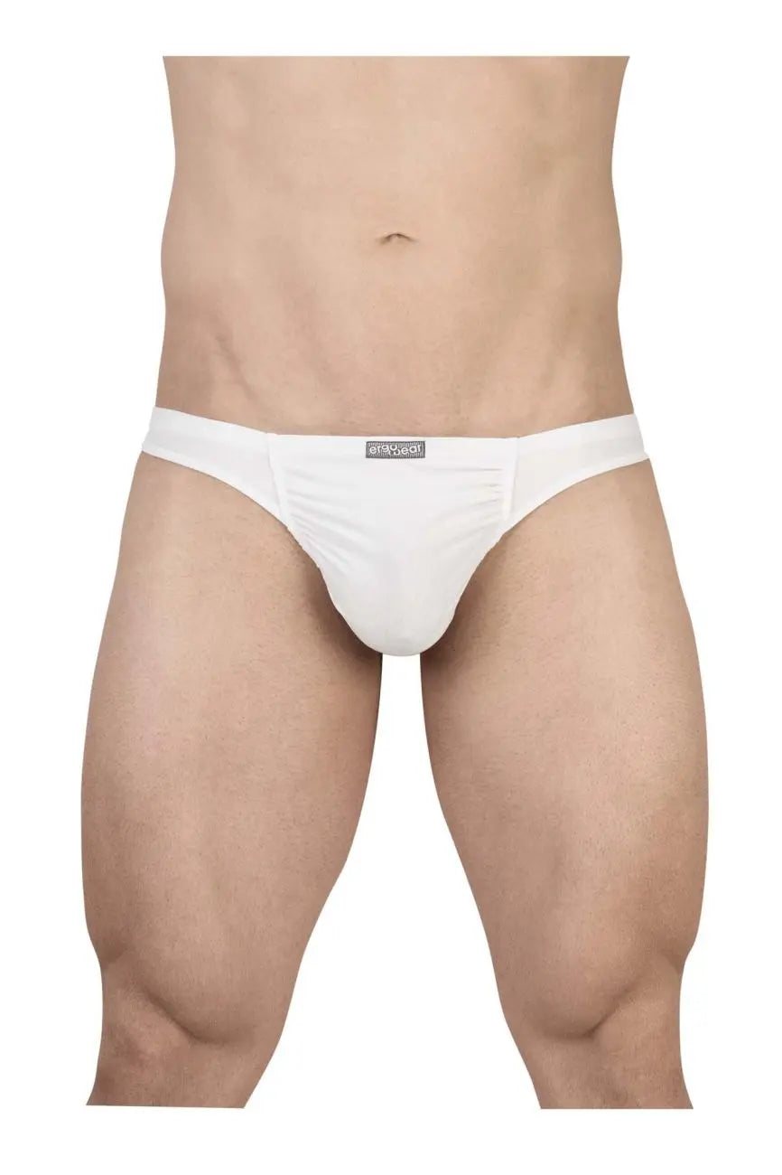 ErgoWear メンズアンダーウェア EW1734 FEEL GR8 コットンTバック カラー ホワイト