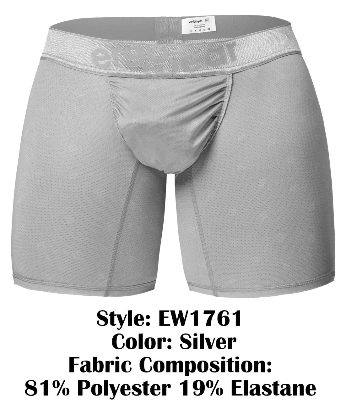 ErgoWear メンズアンダーウェア EW1761 FEEL SE ボクサーブリーフ カラー：シルバー