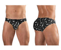 ErgoWear 남성용 활동복 및 수영복 EW1766 X4D SW 스윔 브리프 색상 블랙-화이트