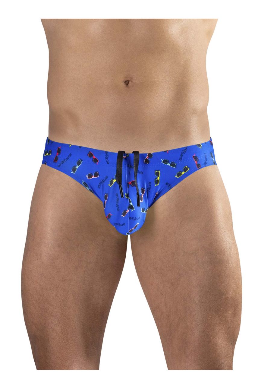 ErgoWear 남성용 활동복 및 수영복 EW1767 X4D SW 스윔 브리프 색상 Blue-Sunglasses