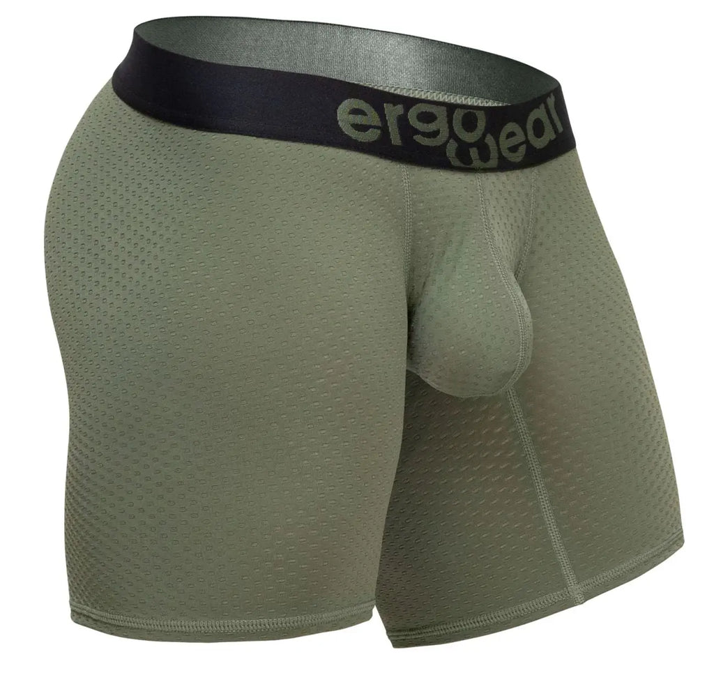 ErgoWear 남성 속옷 EW1788 MAX FLOW 복서 브리프 색상 다크 그린