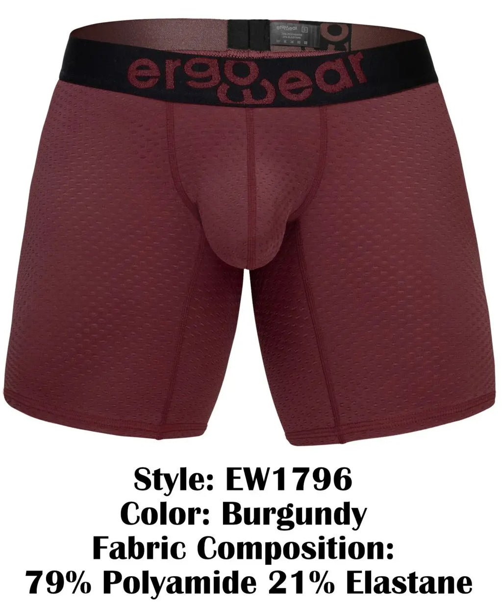 ErgoWear メンズアンダーウェア EW1796 MAX FLOW ボクサーブリーフ カラー：バーガンディ