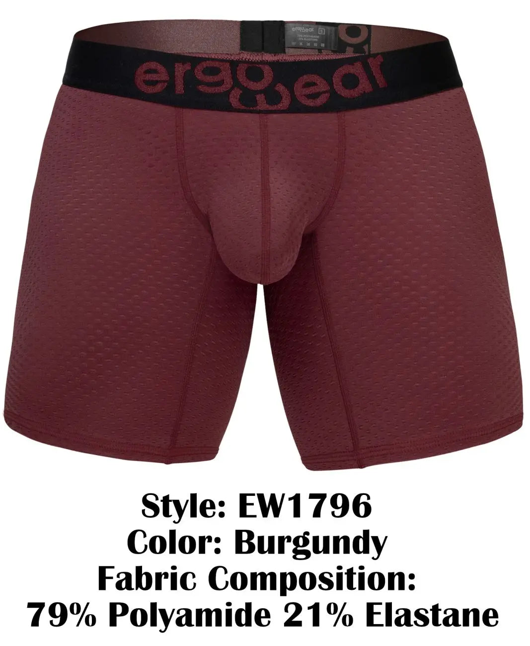 ErgoWear メンズアンダーウェア EW1796 MAX FLOW ボクサーブリーフ カラー：バーガンディ