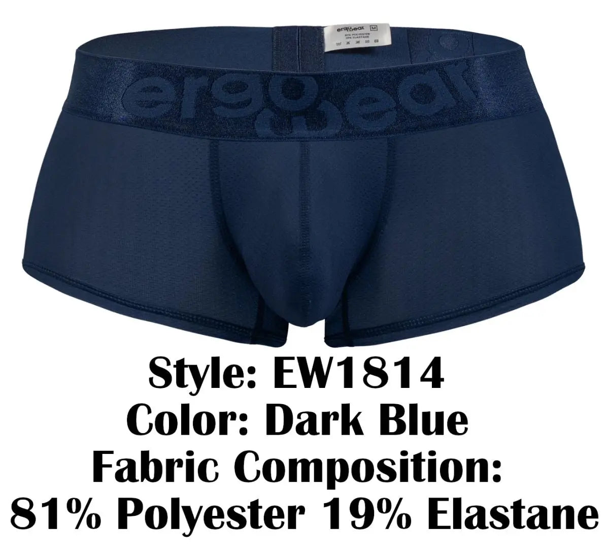 ErgoWear メンズ下着 EW1814 MAX BOLD SE トランクス ダークブルー