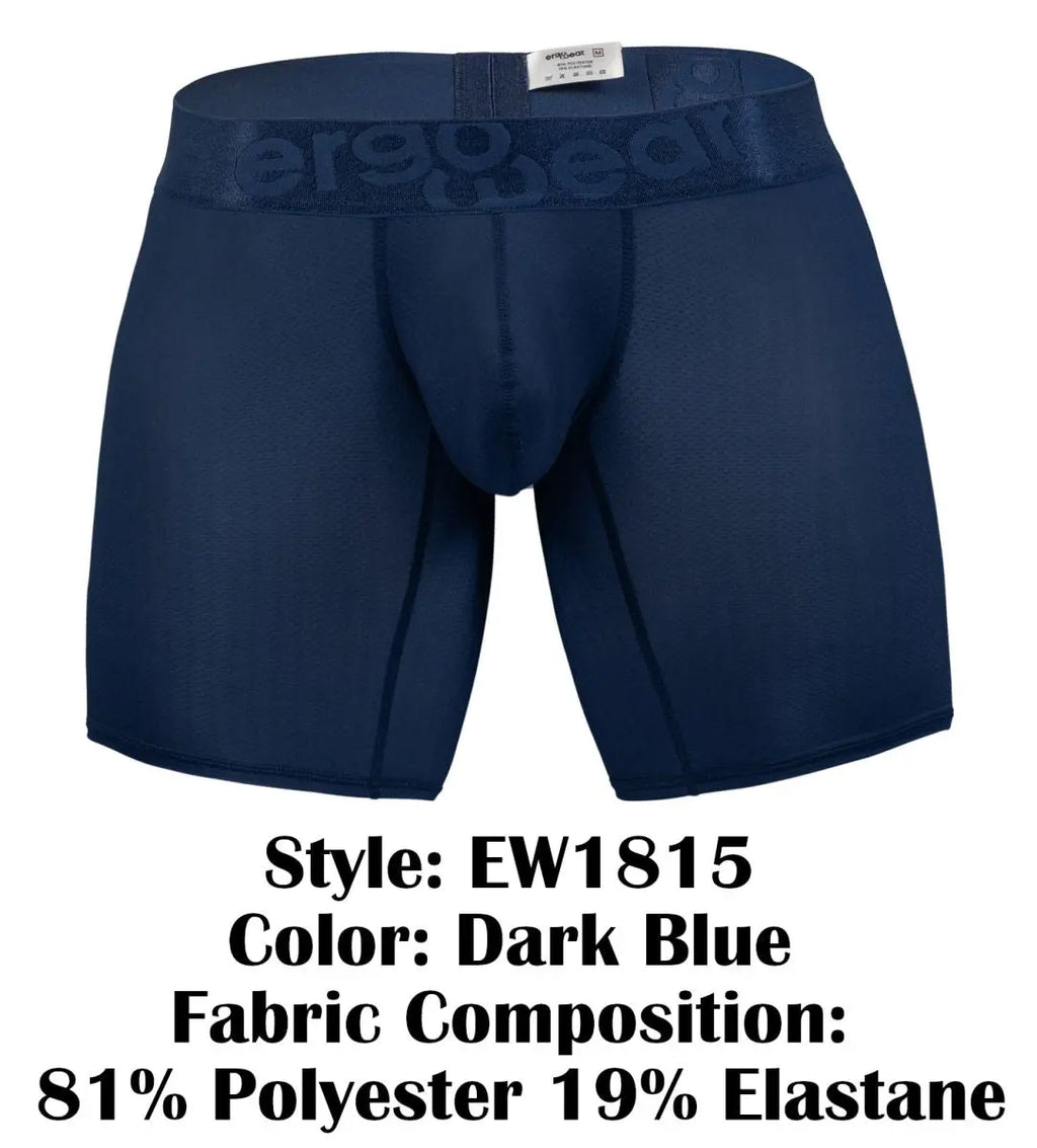 ErgoWear Men's Underwear EW1815 MAX BOLD SE Boxer Briefs Color Dark Blue