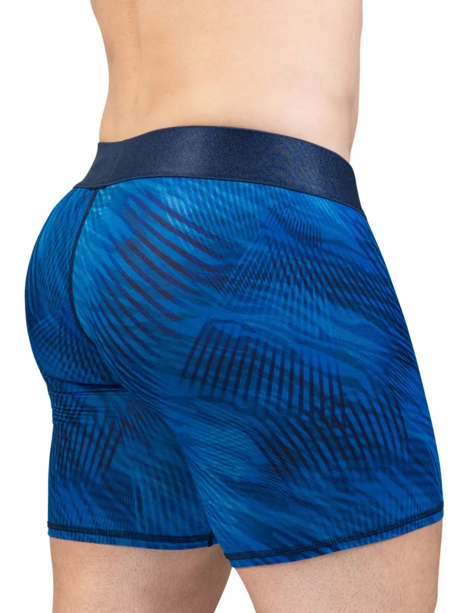 ErgoWear 남성용 언더웨어 EW1819 MAX BOLD SE 복서 브리프 미드 블루