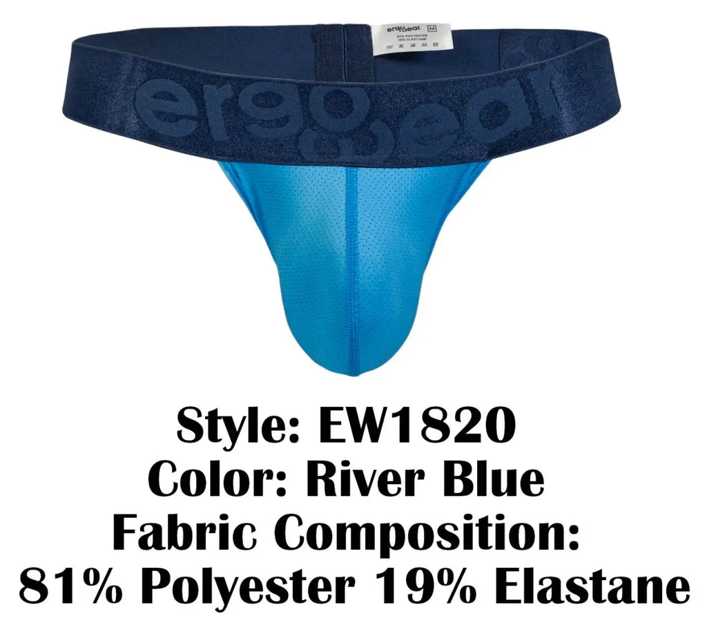 ErgoWear メンズアンダーウェア EW1820 MAX BOLD SE Gストリング カラー リバーブルー
