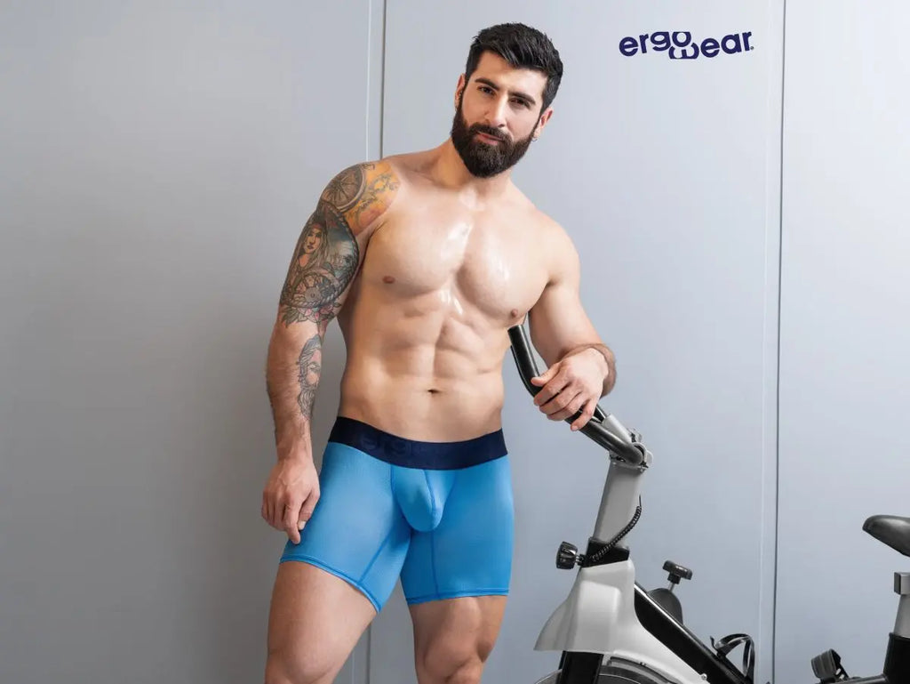 ErgoWear 남성용 속옷 EW1823 MAX BOLD SE 복서 브리프 색상 리버블루
