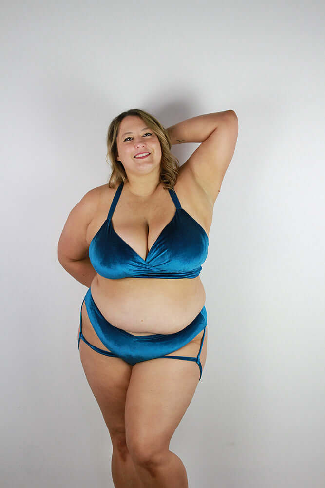 Verona Velvet Waist Short Teal
