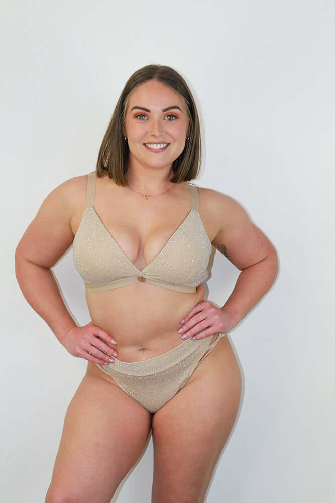 Glitteratti Booty Short Ivory