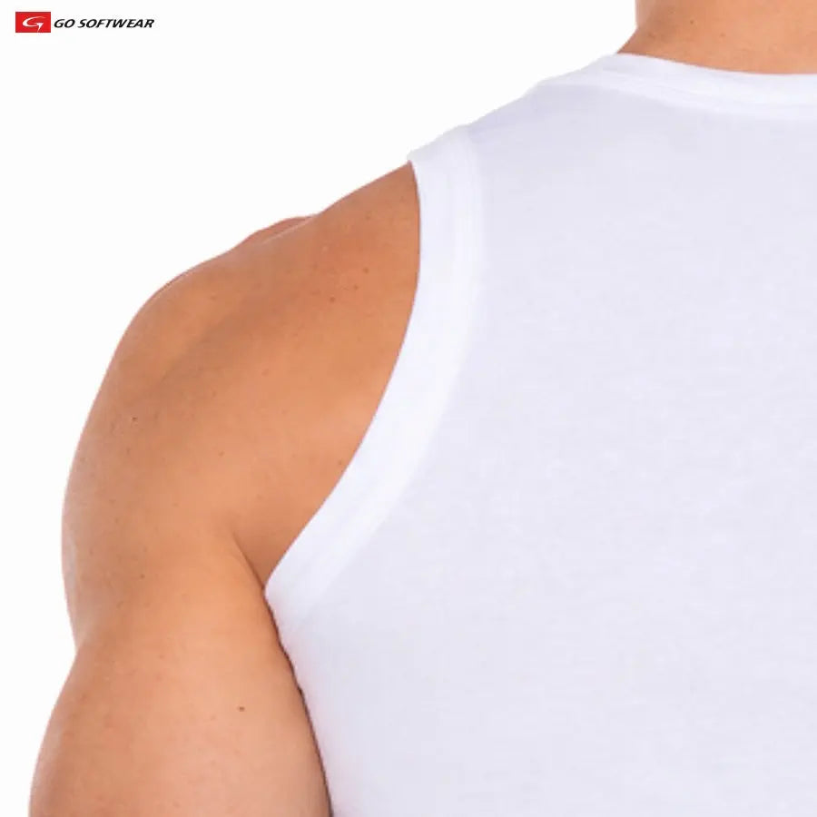 Go Softwear 2735 Men's Body Fit Tank White