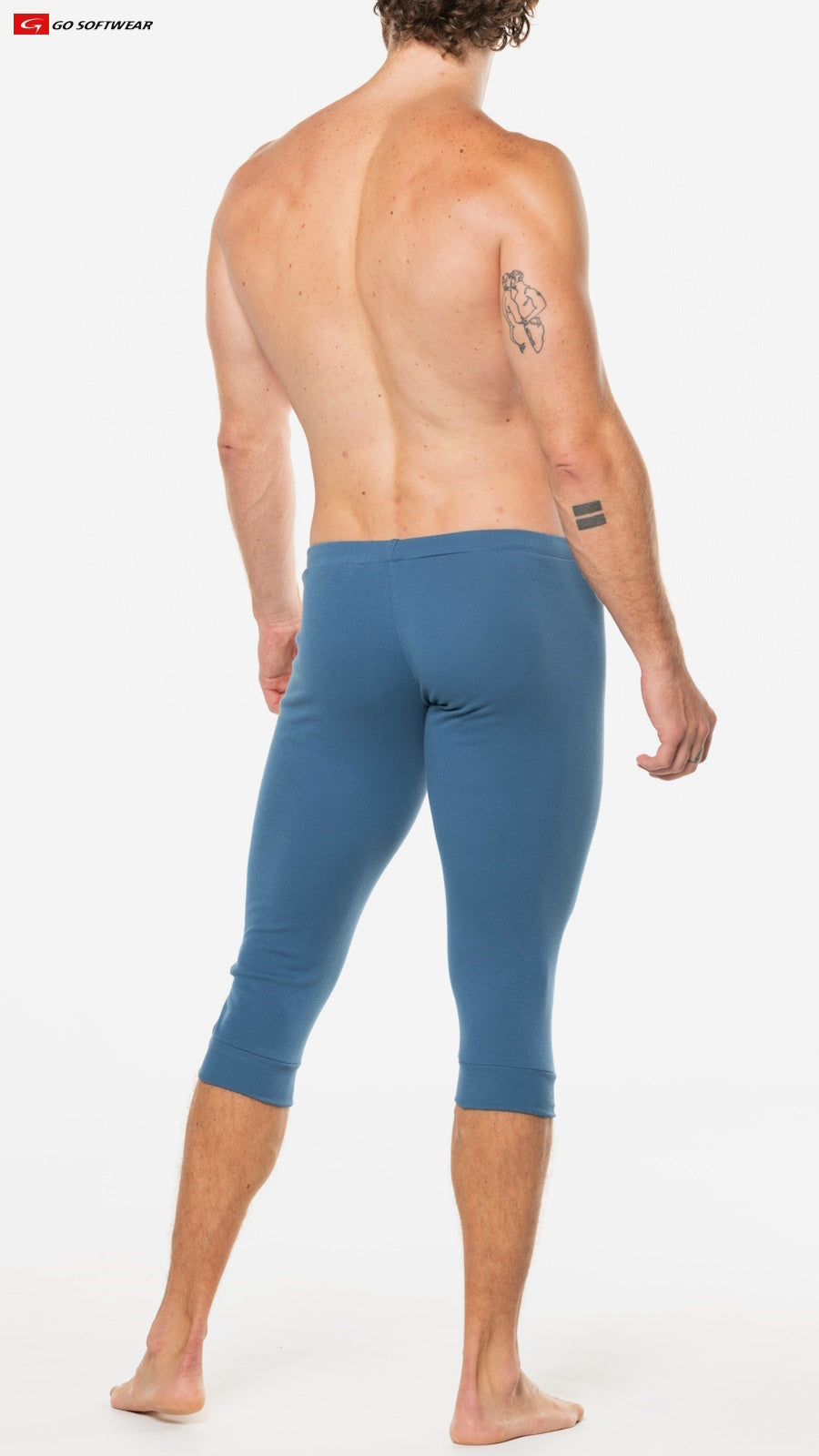 Go Softwear 4914 Men's California Lounge 3/4 Pull-On Pant - French Blue