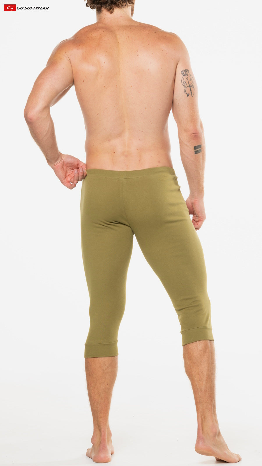 Go Softwear 4914 Men's California Lounge 3/4 Pull-On Pant - Lite Olive