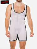Hard Core 3548 Men's Peep Wrestler - White