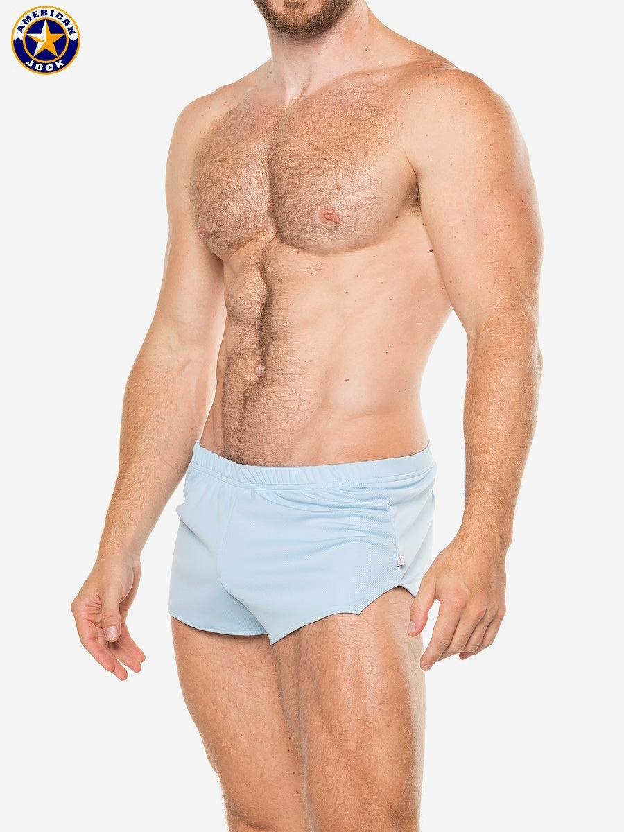 AMERICAN JOCK 8316 Men's Ultra Running short - Sky Blue
