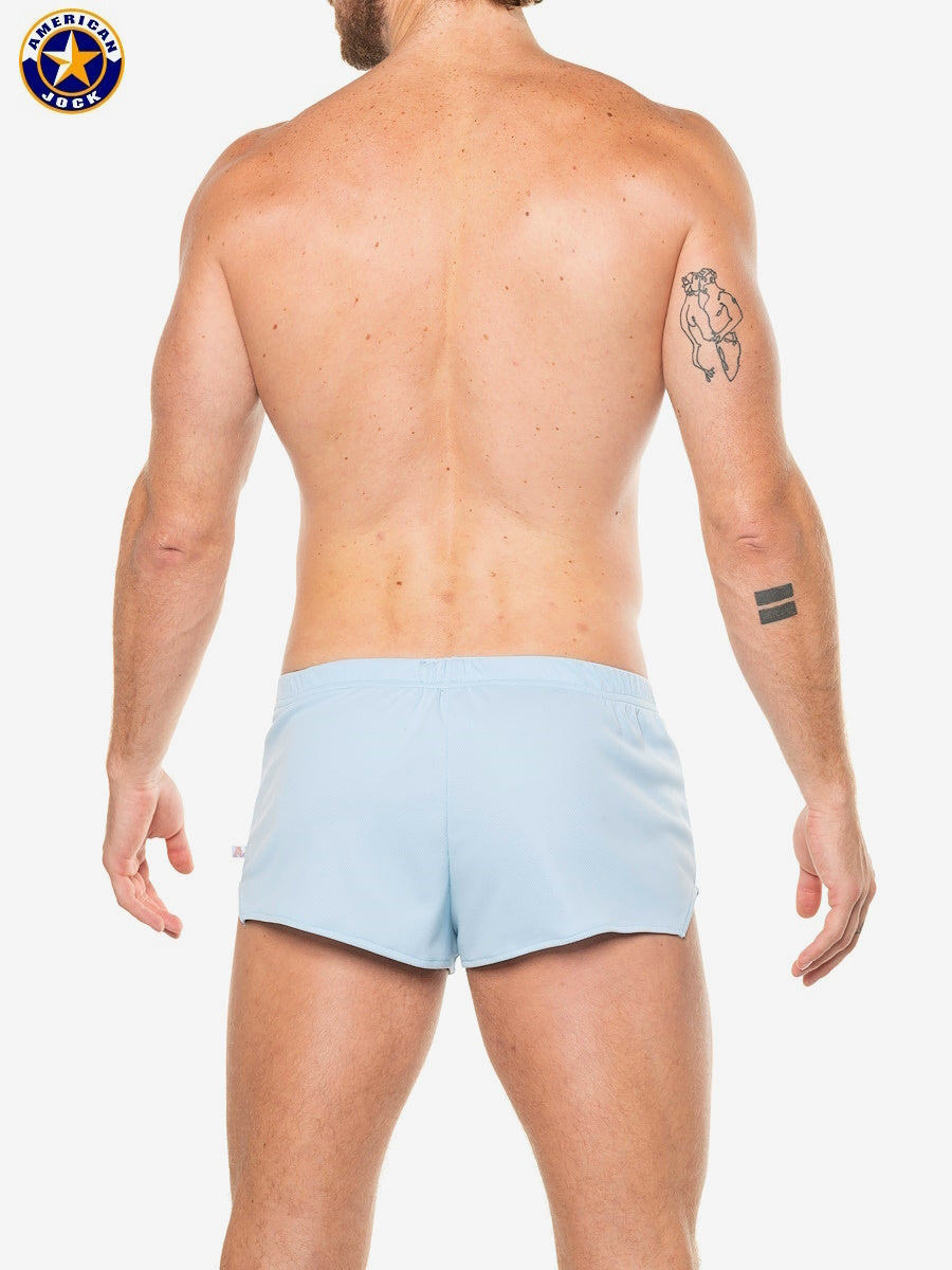AMERICAN JOCK 8316 Men's Ultra Running short - Sky Blue