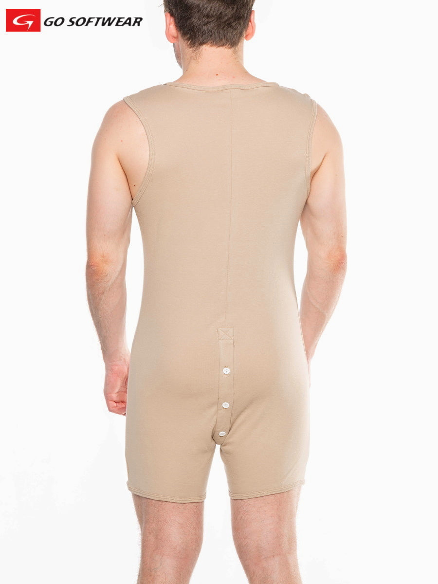 Go Softwear 4718 Men's Lumber Jack Open Back Onesy - Pebble Tan