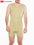 Go Softwear 4718 Men's Lumber Jack Open Back Onesy - Light Sage