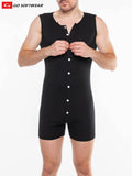 Go Softwear 4718 Men's Lumber Jack Open Back Onesy - Black