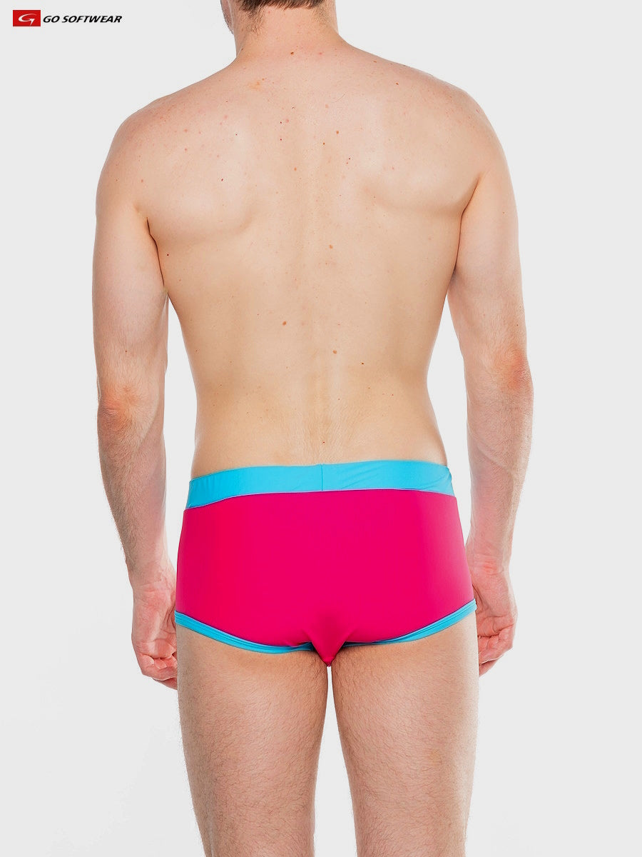 Go Softwear 4507 Men's Splash Full-Cut Brief Swim - Paradise Pink