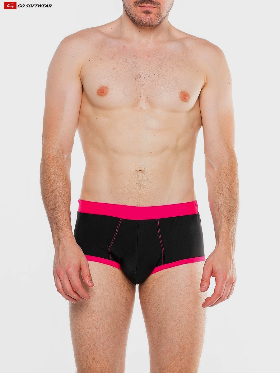 Go Softwear 4507 Men's Splash Full-Cut Brief Swim - Onyx