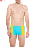 Go Softwear 4510 Men's Splash Sq-Cut Swim w/Cock-Ring - Aquamarine
