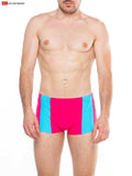 Go Softwear 4510 Men's Splash Sq-Cut Swim w/Cock-Ring - Paradise Pink