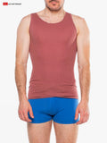 Go Softwear 4855 Men's Zion Rib Tank Top - Red Clay