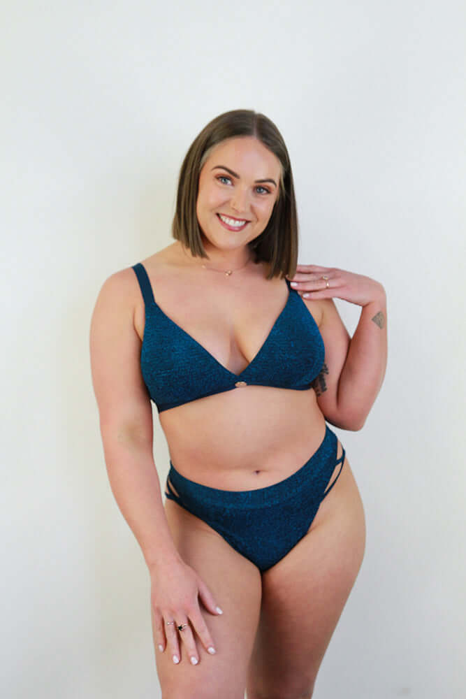 Glitteratti Booty Short Teal