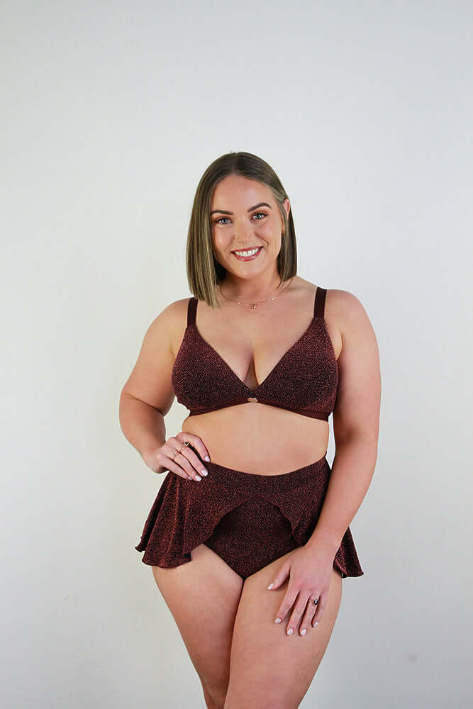 Glitteratti High Waist Skort Pink