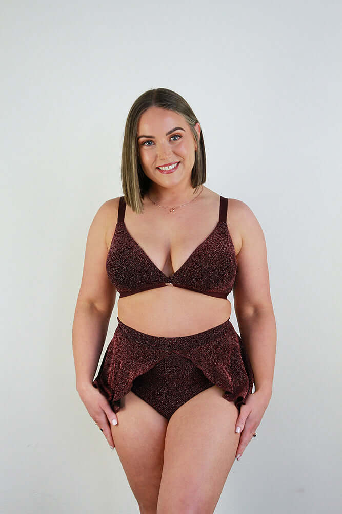 Glitteratti Plunge Bra Pink